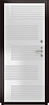 Дверь ДвериПРО Берген ФЛ-185 (10мм, ПВХ Ясень белый) DPRO226077 фото