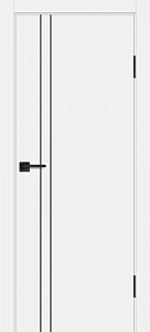 Товар Межкомнатная дверь П-20 ал. молдинг Черный Белый