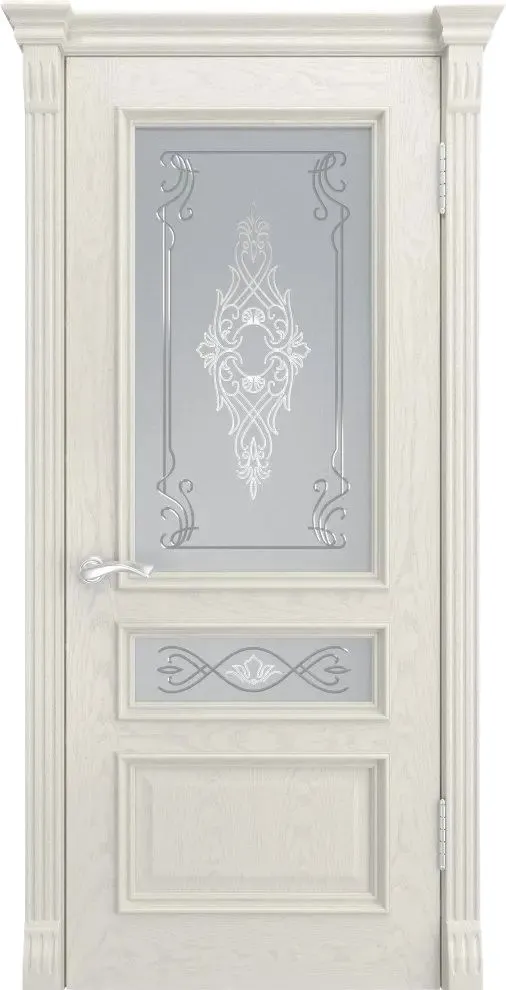 Фото Межкомнатная дверь ГЕРА-2 (Дуб RAL 9010, до)