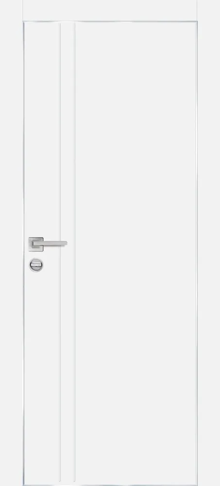 Межкомнатная дверь ПХ-20  AL кромка с 4-х ст. Белый матовый
