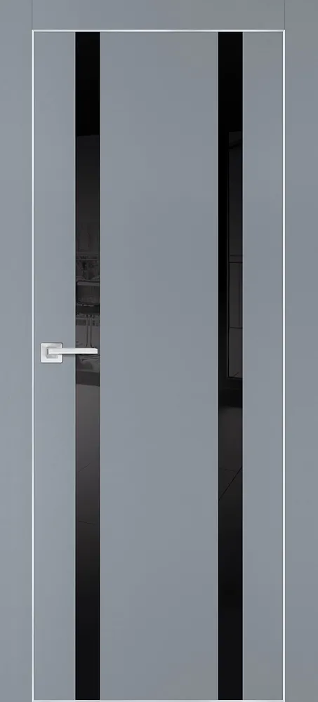 Фото Межкомнатная дверь ПХ-9  AL кромка с 4-х ст. Серый матовый