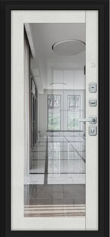 Товар Дверь Браво Флэт/BChrome Almon/Bianco Melinga DIS007437