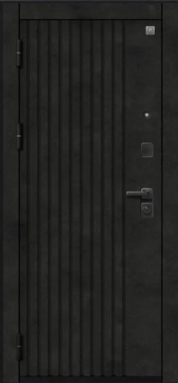 Товар Дверь V-15 Черный муар + Бетон темный - Софт ясень грей DIS007351