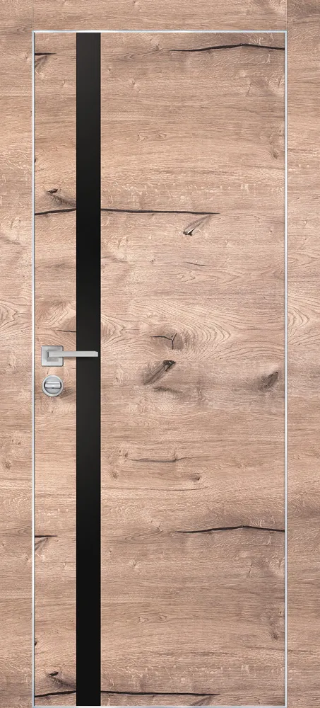 Фото Межкомнатная дверь PX-8  AL кромка с 4-х ст. Дуб пацифик
