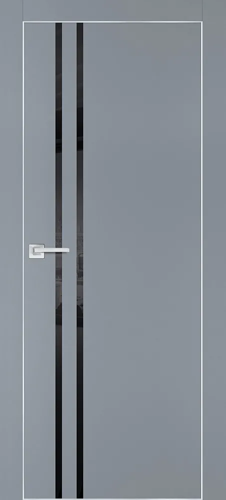 Межкомнатная дверь ПХ-11  AL кромка с 4-х ст. Серый матовый