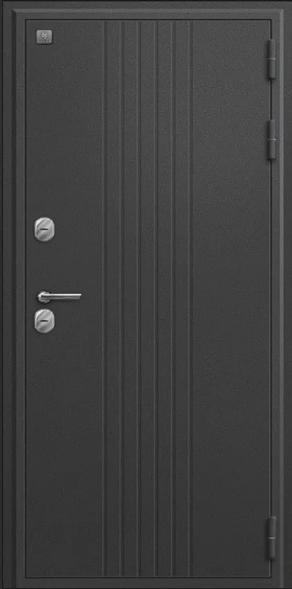 Товар Дверь Термо-90 графит букле - миндаль рифлёный DIS007464