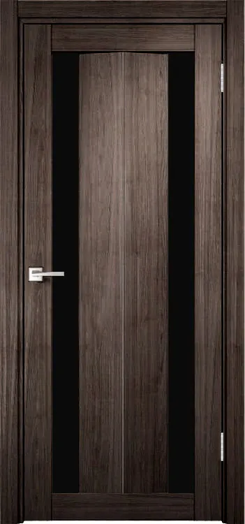 Фото Межкомнатная дверь Легенда Y-6 тон Грей Стекло Лакобель черное